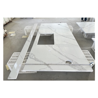 Calacatta White Quartz Artificial Stone Countertop Calacatta White Quartz Artificial Stone Countertop