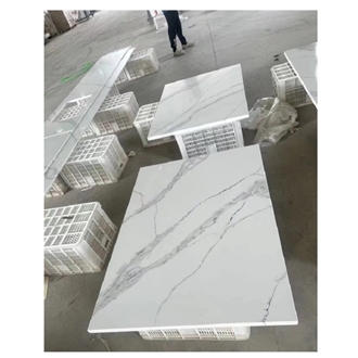 Calacatta White Quartz Artificial Stone Countertop
