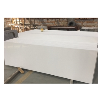 Pure White Quartz Stone Kitchen Countertop