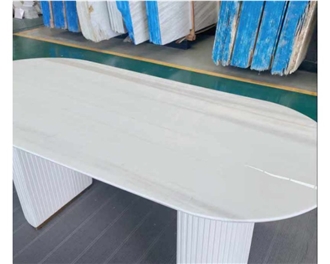 Bianco Dolomiti Marble Table