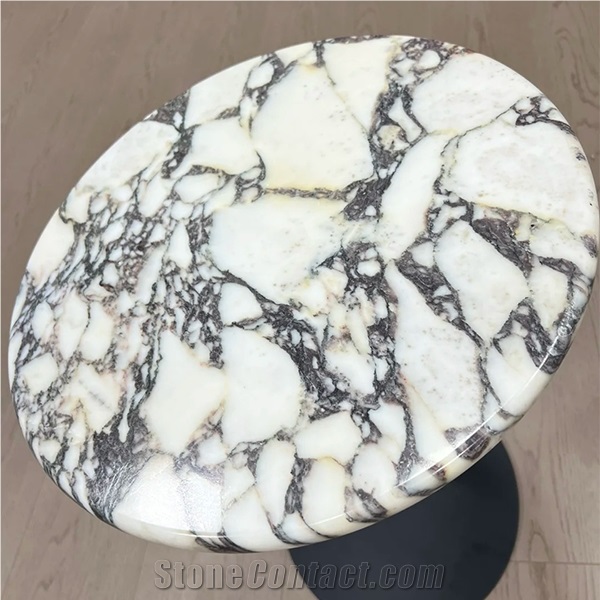 Calacatta Viola Marble Side Table Of Home