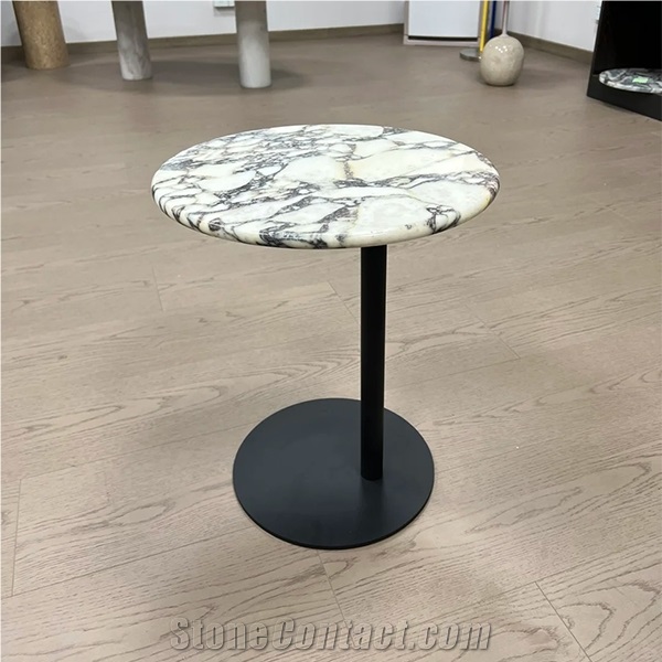 Calacatta Viola Marble Side Table Of Home