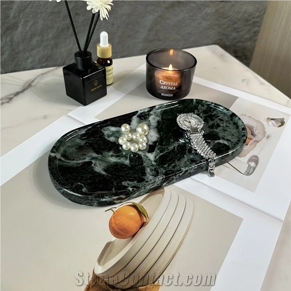 Green Marble Tray Home Decor Products