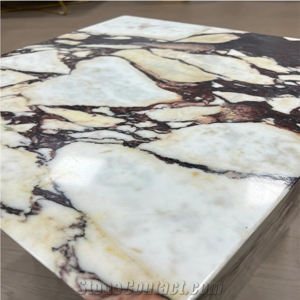 Hrstcalacatta Viola Marble Bedside Table