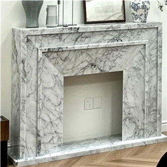 Marble  Modern Fireplace