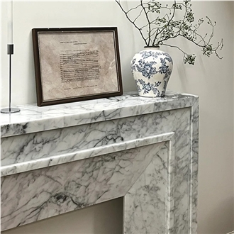 Marble  Modern Fireplace