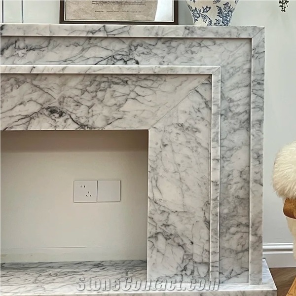Marble  Modern Fireplace
