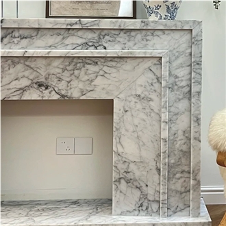 Marble  Modern Fireplace