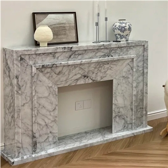 Marble  Modern Fireplace