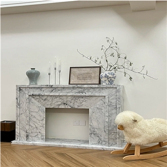 Marble  Modern Fireplace