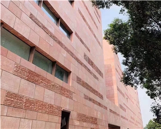 Sichuan Dark Red Sandstone Facade Wall Tiles