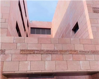 Sichuan Dark Red Sandstone Facade Wall Tiles