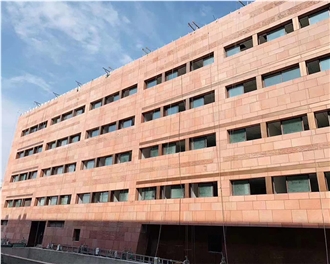 Sichuan Dark Red Sandstone Facade Wall Tiles
