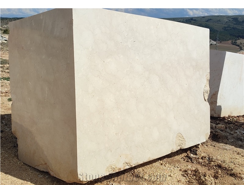 Crema Marfil Marble Rough Block