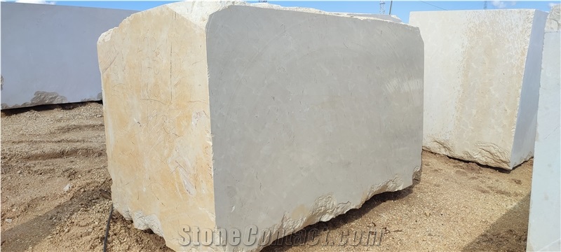 Crema Marfil Marble Rough Block