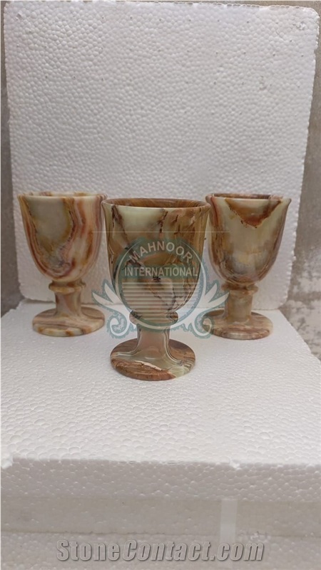 Green Onyx Wine Glasses Home Decor Products