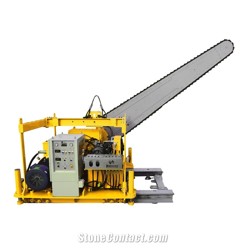 Quarry Chain Saw Machine On Rails
