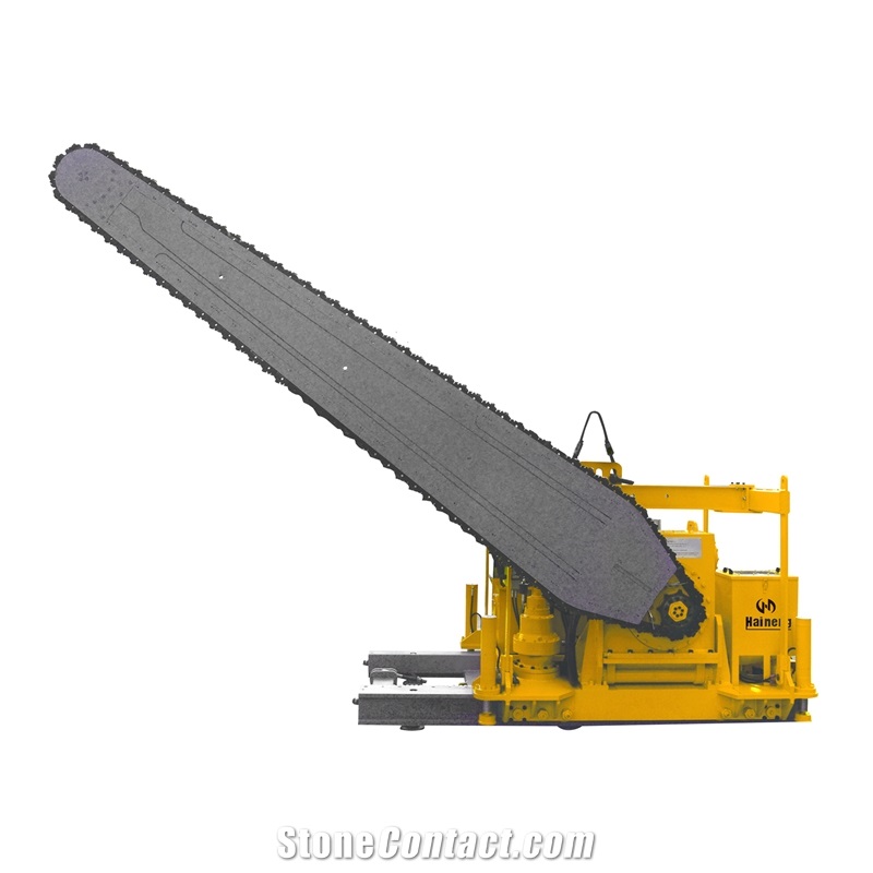 Quarry Chain Saw Machine On Rails