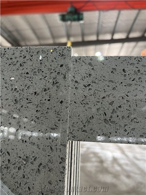 Grey Galaxy Quartz Slabs