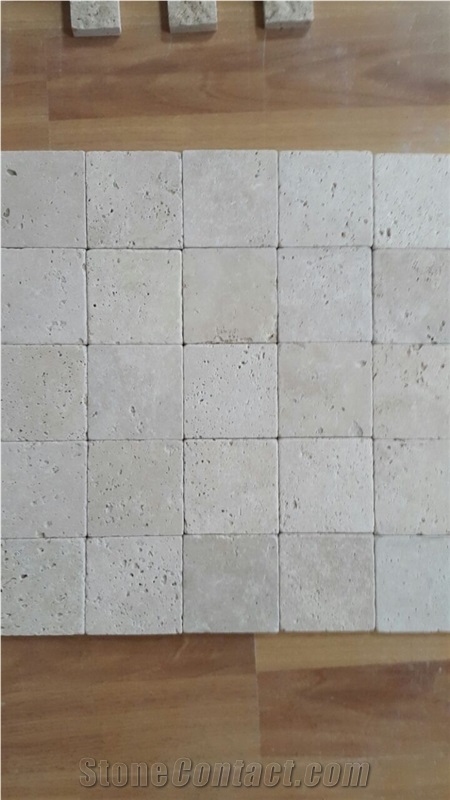 10X10x1 Cm Commercial Travertine Tiles
