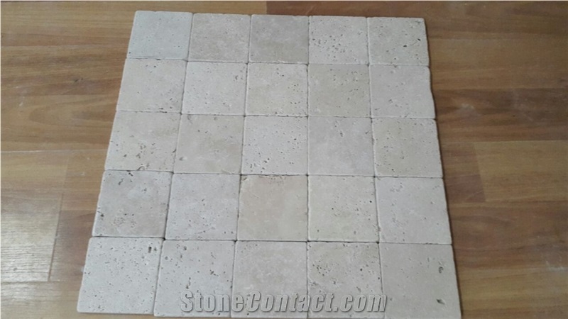 10X10x1 Cm Commercial Travertine Tiles