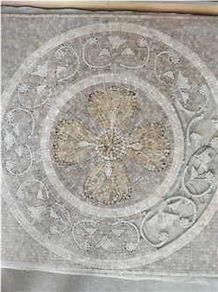 Classic Travertine Mosaic Medallion