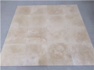 Honed Filled Light Travertine Tiles
