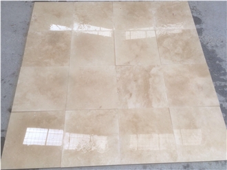 Honed Filled Light Travertine Tiles