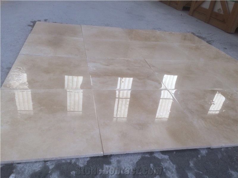 Honed Filled Light Travertine Tiles