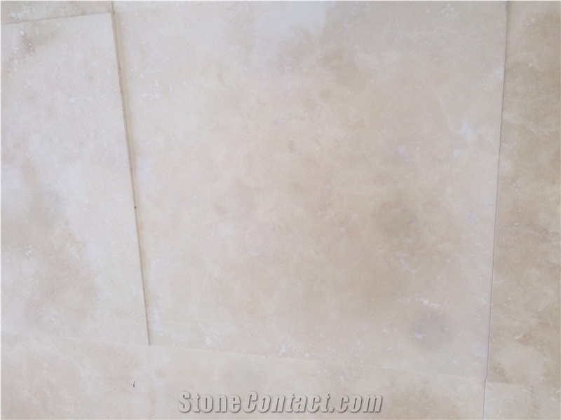 Honed Filled Light Travertine Tiles
