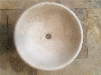Ivory Travertine Wash Basin