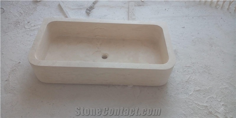 Ivory Travertine Wash Basin