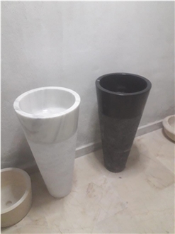 Marble Free Standing Pedestal Wash Basin
