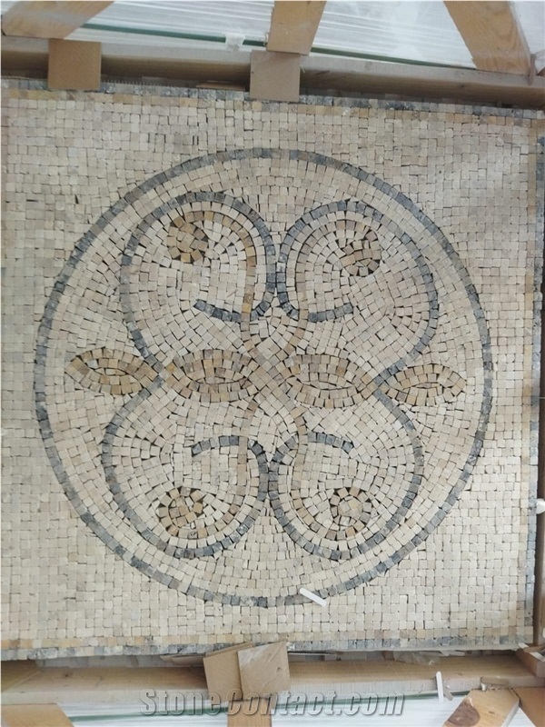 Natural Stone Mosaic Pattern Medallion