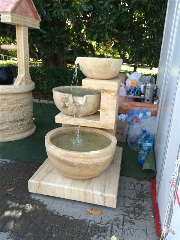 Travertine Outdoor Fountain Water Features
