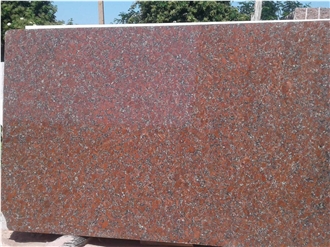 Rosso Santiago Granite - Santiago Red Granite Polished Tiles, Slabs