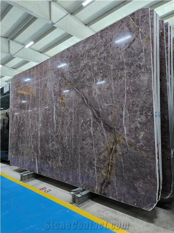Burgundy Marble Slabs (1914)