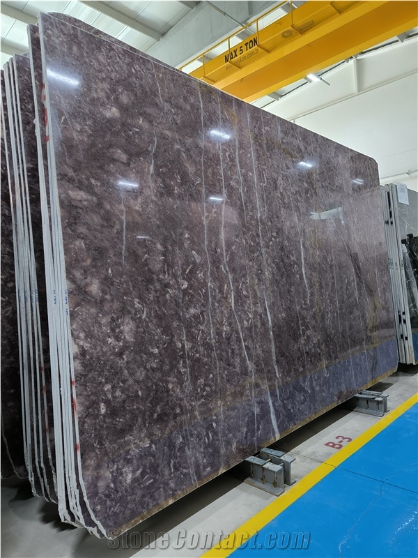Burgundy Marble Slabs (1914)
