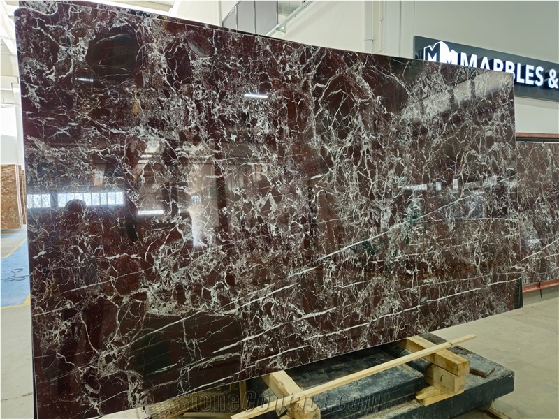 Rosso Levanto Marble Slabs (1890)