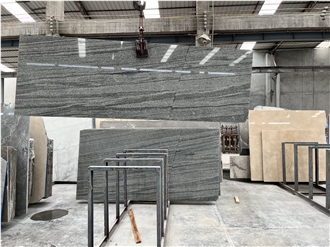 Chinese Viscont White Shanshui Granite Slabs