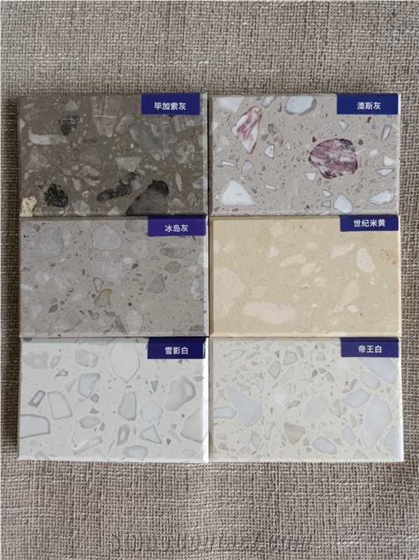 Big Grain Series Manufacture Artificial Quartz Stone Slabs