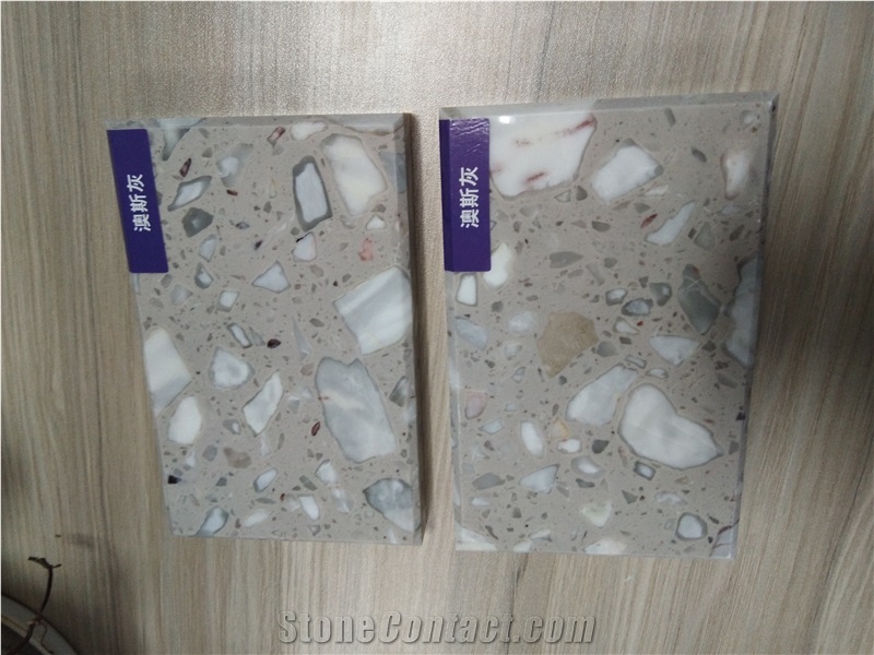 Customized TV Background Wall Pandora Quartz Artificial Stone Slabs