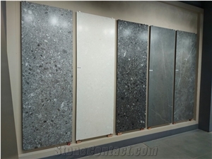 Natural Blue Agate Gemstone Look Sintered Stone Slabs