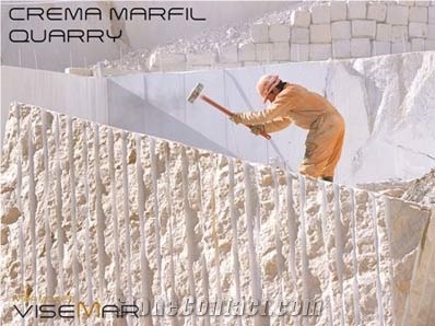 Crema Marfil Marble Blocks