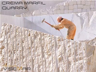 Crema Marfil Marble Blocks