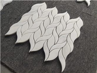 Carrara Marble Backsplash Mosaic Tiles Polished