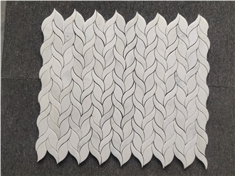 Carrara Marble Backsplash Mosaic Tiles Polished