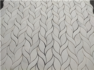 Carrara Marble Backsplash Mosaic Tiles Polished