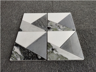 Mixed Marbles Square Mosaic Tiles