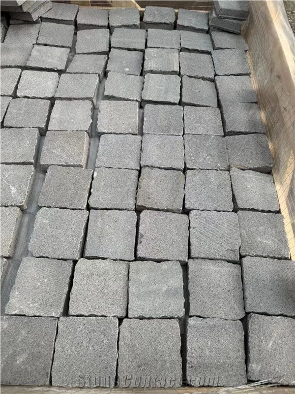 Black Basalt Landscaping Walkway Pavers For Courtyard Road